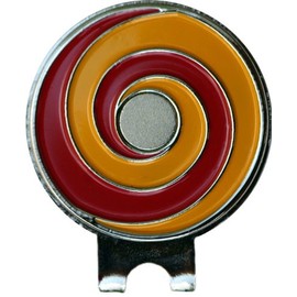 Follow The Yellow Brick Road Golf Ball Marker with Crystals and Magic Swirl Hat Clip – Premium Gift for Golf Lovers