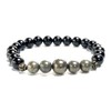8mm Black Tourmaline And Pyrite Stretch Bracelet – Root &