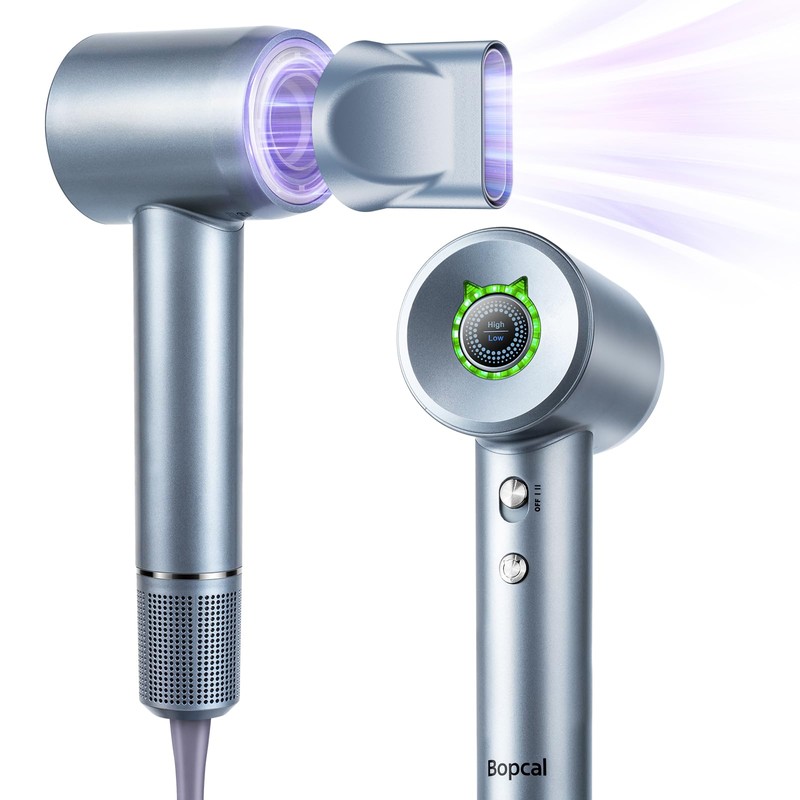 Hair Dryer - Bopcal Ionic Blow Dryer with Concentrator for