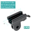FZGLHQQ 2 PCS Bike Light Holder Adapter Stable Bicycle Flashlight