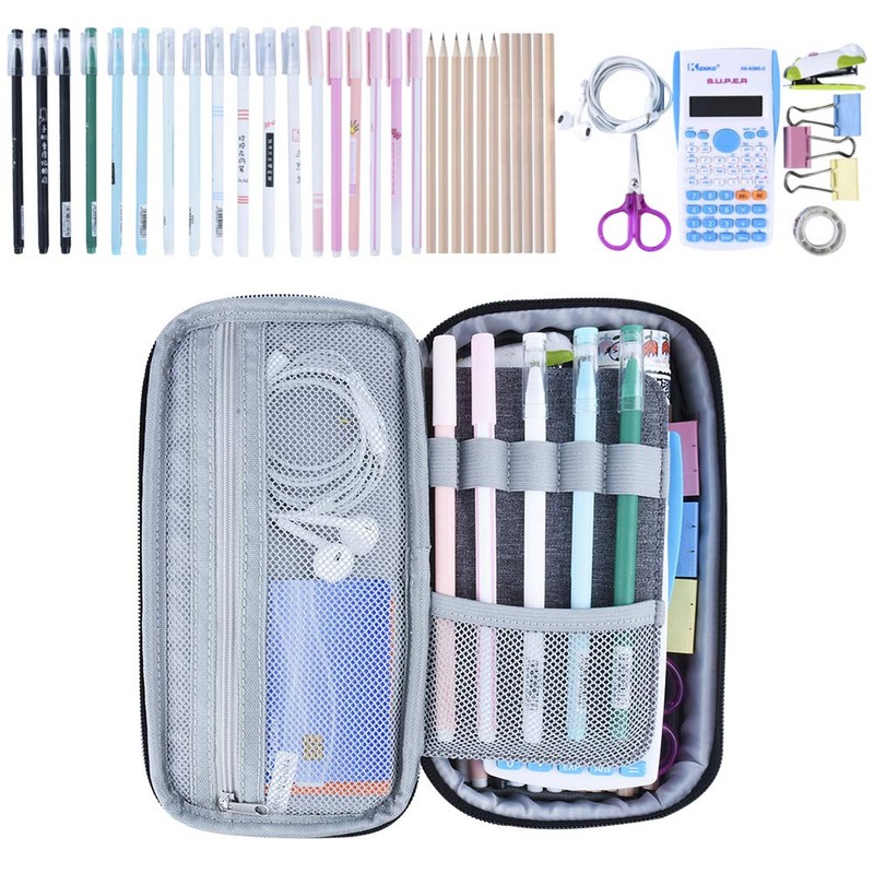 Chelory Big Pencil Case Large Capacity Pencil Bag Pouch High