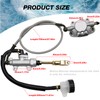 EATAKWARD Rear Foot Disc Hydraulic Brake Master Cylinder Caliper Assembly,