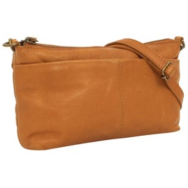 Gusti Veronika Women's Leather Handbag, Small Handbag, Leather Bag, Party Bag, Evening Bag, Shoulder Bag, Cognac