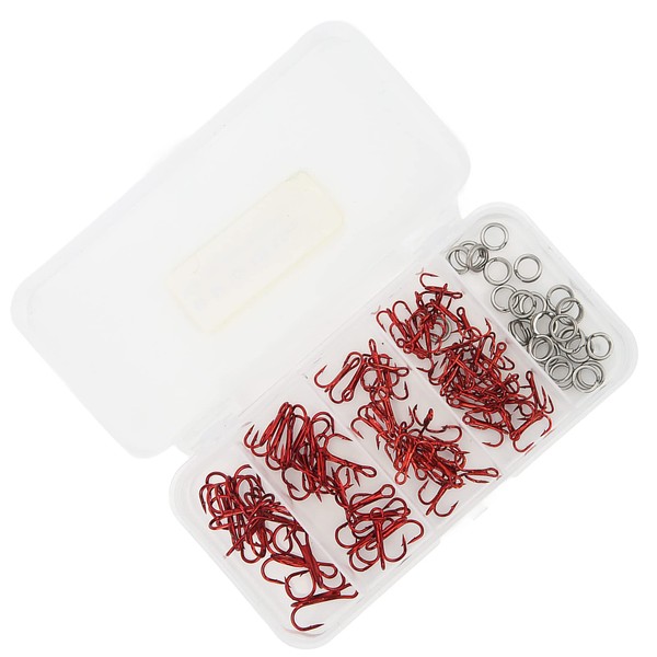 Fishing Treble Hooks Lightweight High Strength Carbon Steel Concise Treble