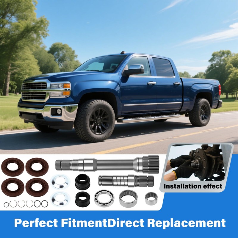 LINKCRO Front Differential Axle Intermediate Shaft Kit - Compatible with