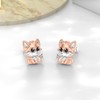 Flpruy Fox Earrings 925 Sterling Silver Fox Studs Earrings Fox