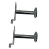 DBM IMPORTS 2 Pc Set 3" Slatwall Single Garment Hook,
