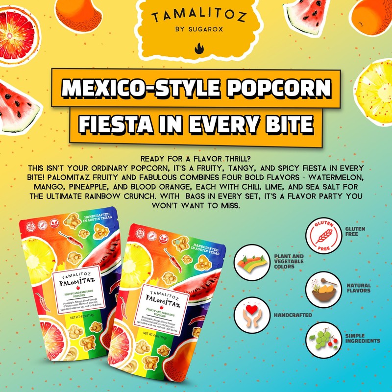 Palomitaz Fruity & Fabulous Popcorn – Sweet & Spicy Mexican-Style