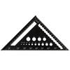 Beslands Triangle Ruler for Woodworking, 7.1 x 7.1 inches (18