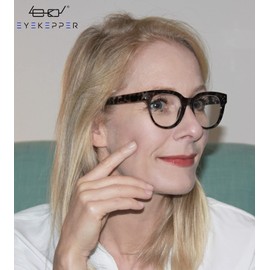 Eyekepper Gafas de lectura de gran tamaño para mujeres y lectores elegantes, gris (Grey Tortoise), Talla unica