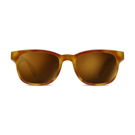 Peepers by PeeperSpecs 18th Hole Polarized Sunglasses Square, Amber Tortoise, No Correction