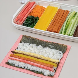 [Easy&amp;Free] Gimbap Ingredient Storage Container Set for Making Gimbap / [이지앤프리] 김밥재료보관용기 세트 김밥만들기