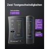 VCELINK Kabeltester, Netzwerktester Kabeltester für RJ45 RJ11 Kabel-Patchkabel-Leitungstester, LAN Tester,