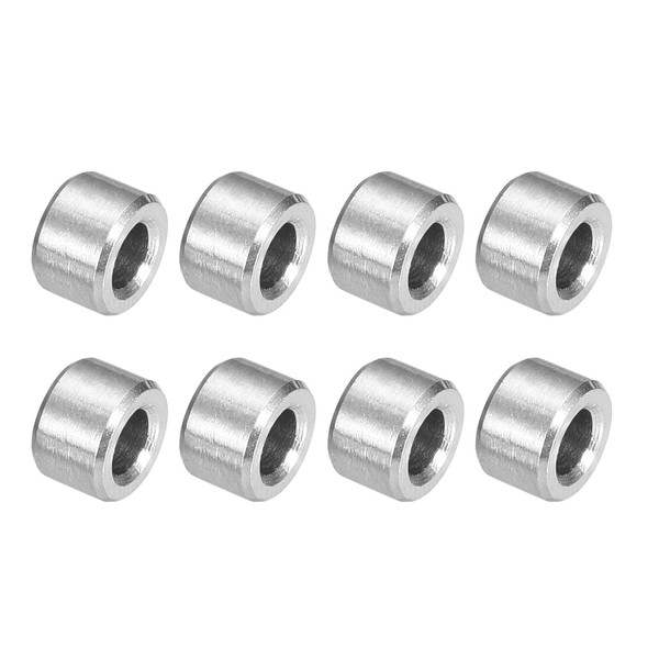 uxcell 8Pcs 304 Stainless Steel Spacer 1/4" OD x 1/8"