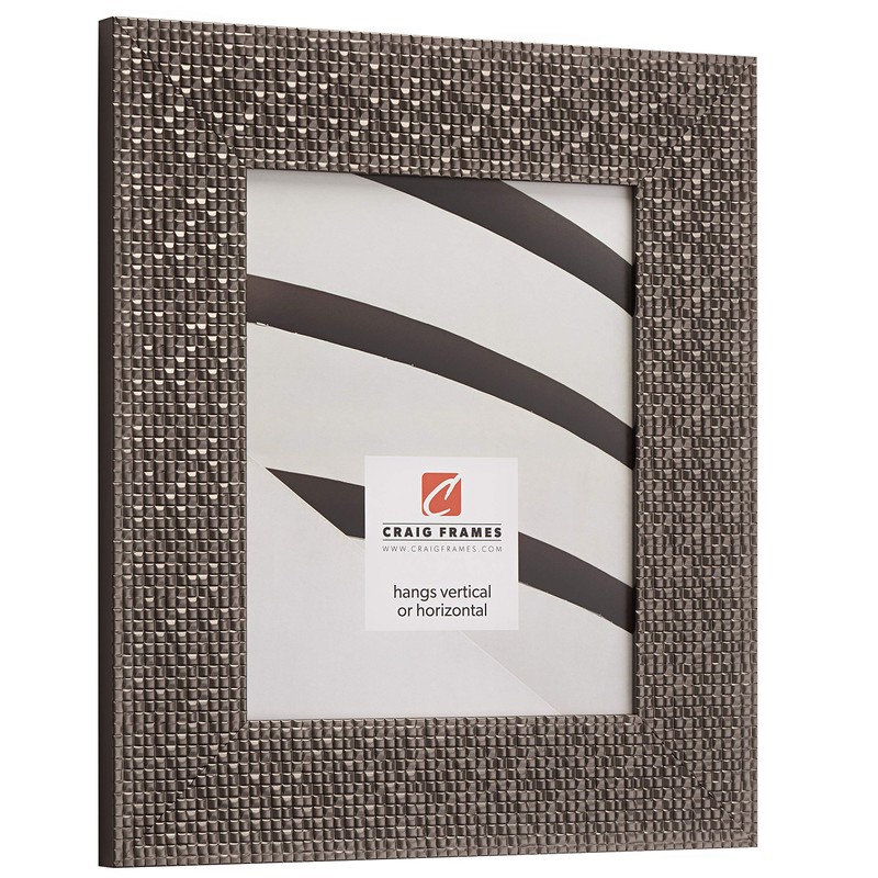 Craig Frames Glimmer Picture Frame, 8 x 10 Inch, Pewter