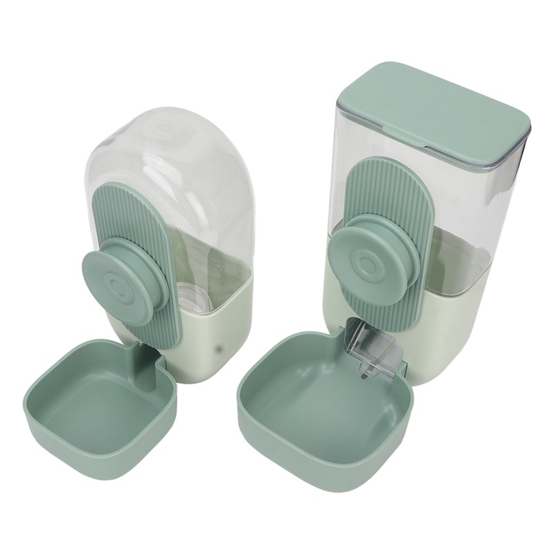 Hanging Automatic Food Water Dispenser Safe Cage Cat Food Water