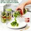 4 Pack Glass Salad Jars with Lids,32oz Mason Jars for