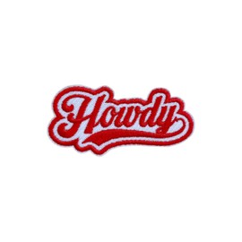 OKOMCM Howdy 3'' Iron On Embroidered Patch, Cowboy Emvroidery DIY Sew On Patch, Retro Western Embroidered Patches for Clothes Backpacks Hats Denim, Cute Girly Patches, Gift for Her Him Kids Adults