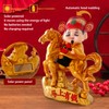 Rwoora Solar-Powered Nodding Horse Ornament – Light-Activated Motion Decor for