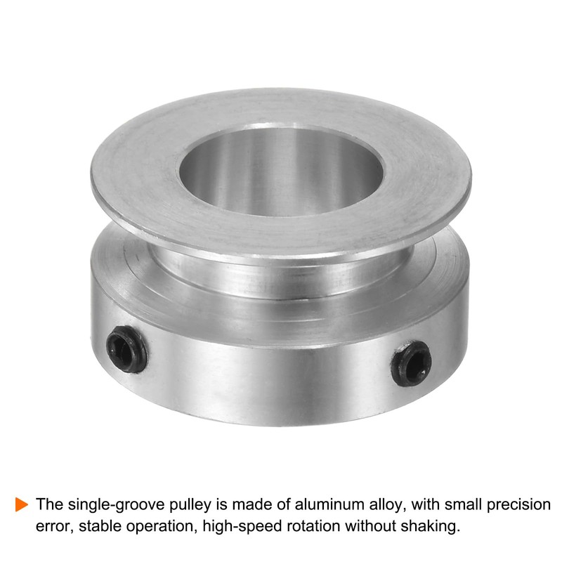 sourcing map Single Groove Pulley 16 mm Fixed Bore 30