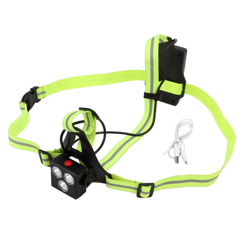 LED Night Running Light Waterproof Adjustable Angle Modes USB Rechargeable