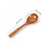 Suuwwn Natural Wooden Spoons, Set of 4 Wooden Spoons, Tablespoons,