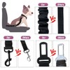 COOYOO Dog Seat Belt,3 Piece Set Retractable Dog Car Adjustable