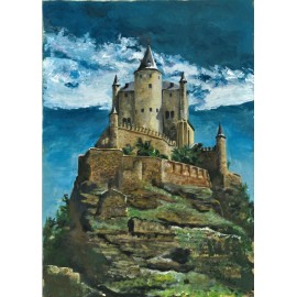 Castle Painting Note Cards, Alcazar, Crathes Set of 4 New from Original Artwork