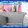 Harbour Housewares Rectangular Spandex Fitted Tablecloth - 6ft (180cm) -