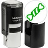 MaxMark Round Self Inking Holiday Stamp - Green Ink -
