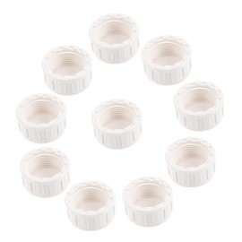 Gatuida 10pcs Sprinkler Cap End Caps Round Tubing Connectors PVC Fittings Sprinkler Fittings PVC Accessories