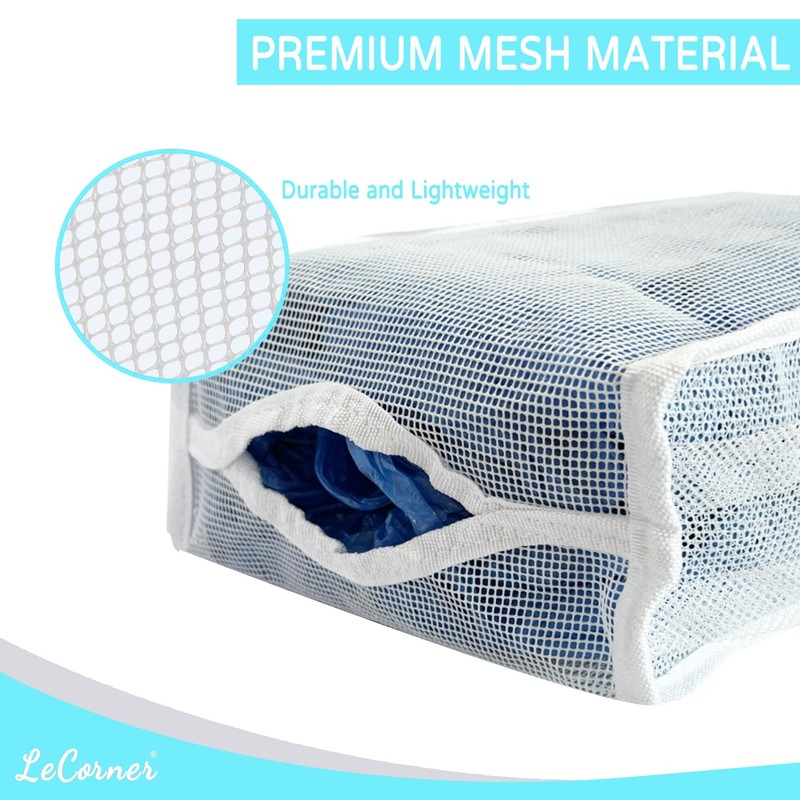 LeCorner Plastic Bag Holder, Large Capacity Grocery Bag Holder, Breathable