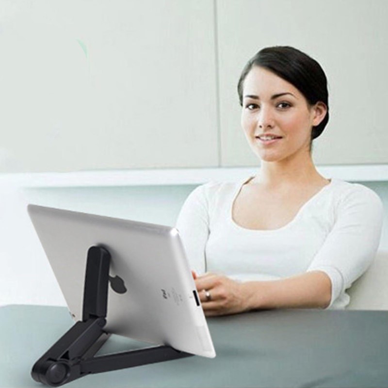 XUNQUCOM Folding Tablet Phone Cooling Triangle Stand (Black)