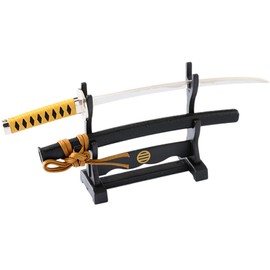 Wablade Japanese Samurai Katana Letter Opener for Desk Display, Decorative Sword Design with Traditional Style, Compact Collectible Office Decor, Giftable for Home and Office (Kondou Isami)