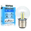SOFOC- BA21D LED Bulbs High/Low Beam,Yellow G40 Bulb for Motorcycle
