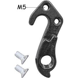2Pcs Black Tail Hook Rear Derailleur Hanger Rear Aluminum Alloy Derailleur Rear Wheel Mechanical Shift Hook