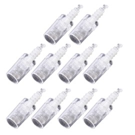 10Pcs Micro Needle Roller with 36 Needles Portable Face Roller Skin Care Tools for Home Beauty Shop White