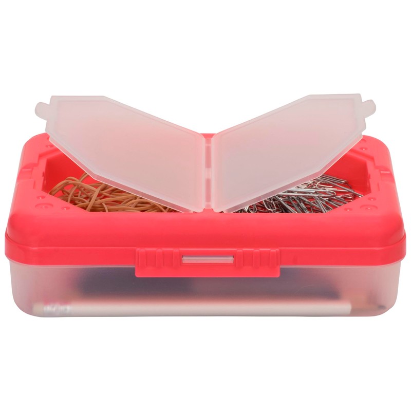 C-Line Poly 3-Compartment Storage Box with Snap Lid, 1 Storage
