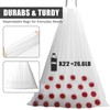 15 Gallon Trash Bags Drawstring, JUKFITA Tear-Free Tall Garbage Bags,