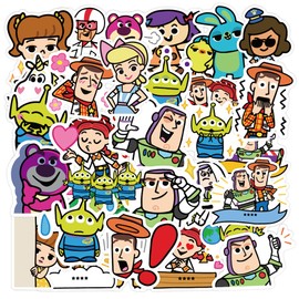 KRGNPLE 50 Sheets Waterproof Paper Notebook Bike Suitcase Sticker Helmet Laptop Waterproof Cute Graffiti Sticker