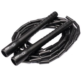 Professional Rope Skipping Competition Skipping Rope Freestyle Bead - Length Adjustable (3 m Rope Length) (Black)