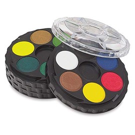 KOH-I-Noor Opaque Watercolor Paint Wheel, 24 Colors, 1 Each (FA171506.BC)