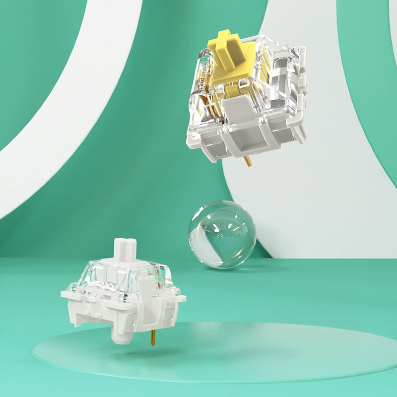 DRAOZA Gateron Pro 2.0 Switch 3-Pin Prelubricated RGB Yellow Red