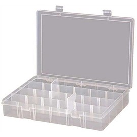 COMPART BOX ADJ PLASTIC CLR