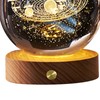 3D Crystal Ball Night Light Rechargeable Battery Soft Light Multifunction