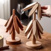 Wooden Trivets for Hot Dishes,Tree Shape Trivet Set,Tree Coasters Set