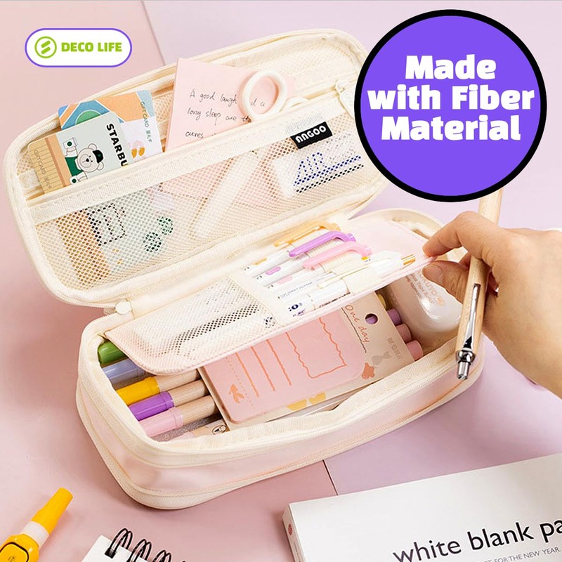 Deco Life® Large Pencil Case Stylish & Spacious Organizer for