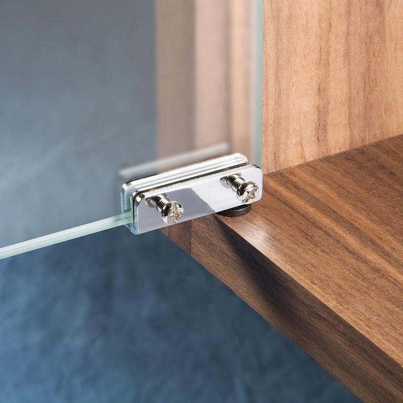 Glass Door Pivot Hinge - Satin Black (Pair)