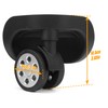 Volein 1 Pair Luggage Wheels Replacement Black Suitcase Wheels Replacement