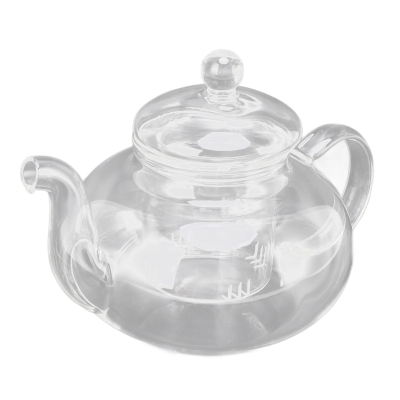680ml Glass Teapot with Filter Heat Resistance Transparent Tea Kettle